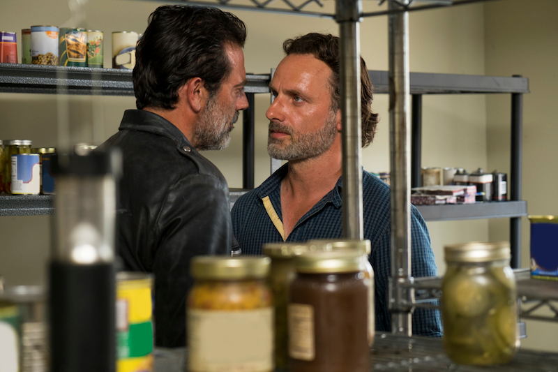 Illustration for article titled Negan Beats the Humanity Back Into Rick on The Walking Dead